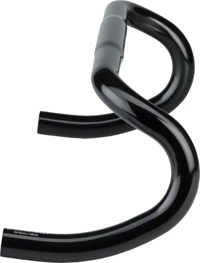 Short Drop Handlebar - Aluminum 26mm 40cm Black - Bicycle Warehouse