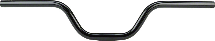 High-Rise Bar 100mm Rise w/ 15d Sweep Black - Bicycle Warehouse