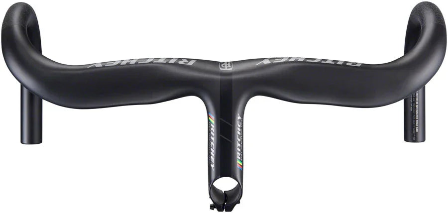 WCS Carbon Solostreem Drop Handlebar - Integrated Bar/Stem Carbon 44cm 120mm Matte Carbon - Bicycle Warehouse