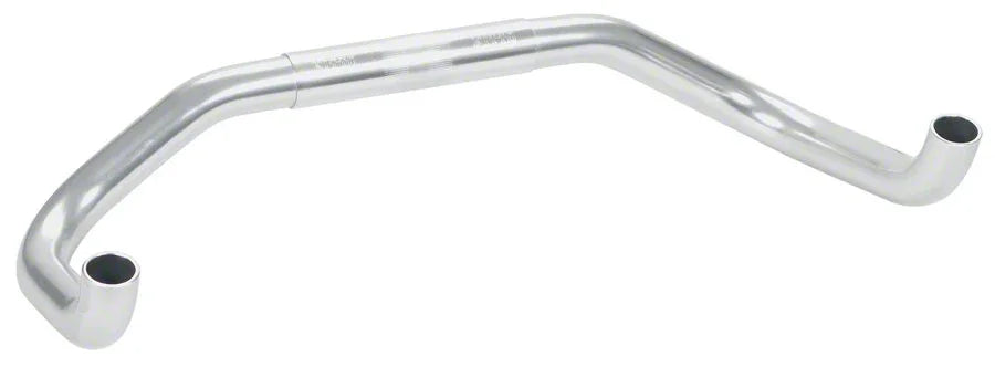 Time Trial Handlebar 42cm Width 26.0mm Bar Clamp 60mm Drop Alloy Sliver - Bicycle Warehouse
