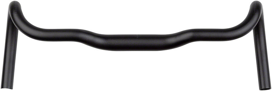 Truck Stop Bar Handlebar - 31.8mm Clamp 42cm Width 30mm Rise Aluminum BLK - Bicycle Warehouse