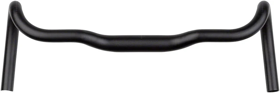 Truck Stop Bar Handlebar - 31.8mm Clamp 48cm Width 30mm Rise Aluminum BLK - Bicycle Warehouse