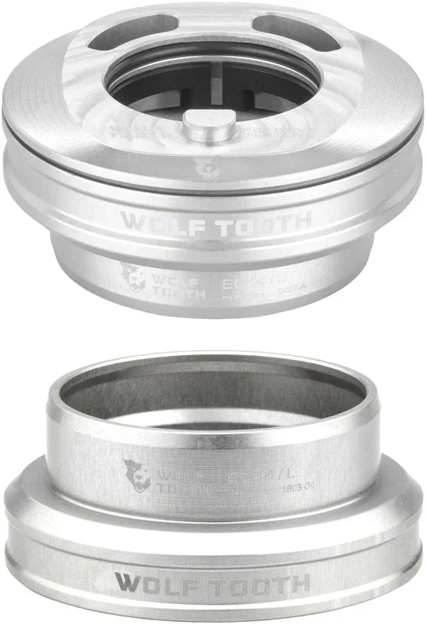 Premium Internal Headset - EC44 Upper / EC44 Lower For Enve In-Route System Only Raw Silver - Bicycle Warehouse