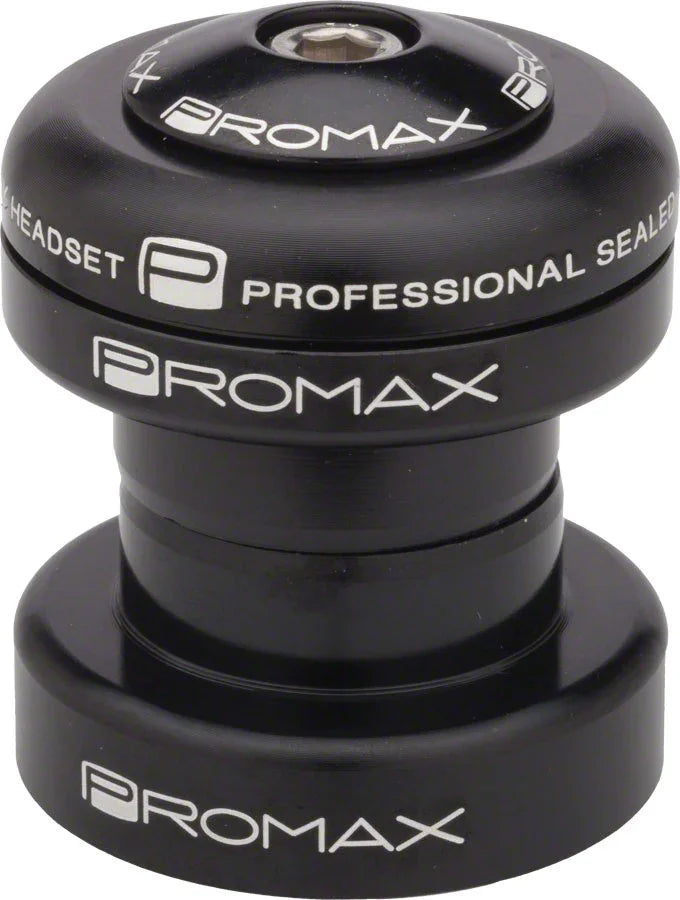 PI-1 Alloy Sealed Bearing 1" Press in Headset Black - Bicycle Warehouse