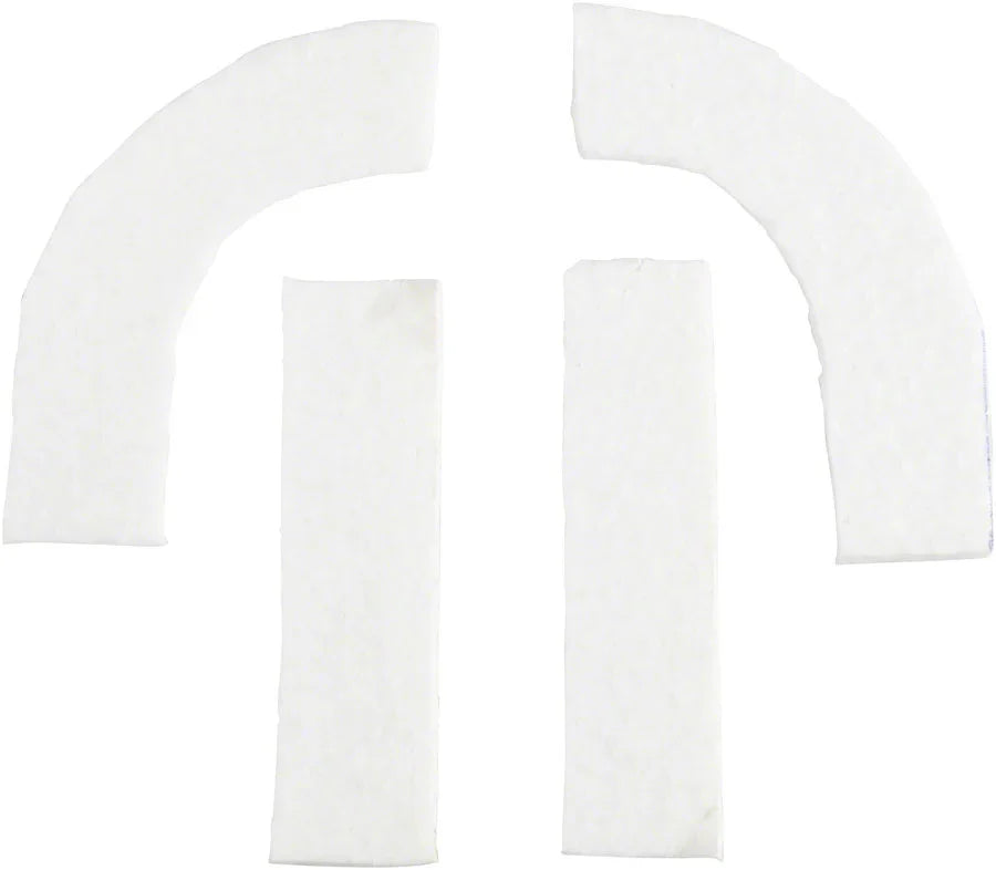 Pro Anti-Vibration Handlebar Pad Set - eTPU Foam For Drop Bars White - Bicycle Warehouse