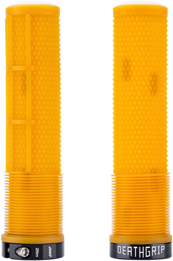DeathGrip 2 Flangeless Grips - Thick Lock-On Gum - Bicycle Warehouse