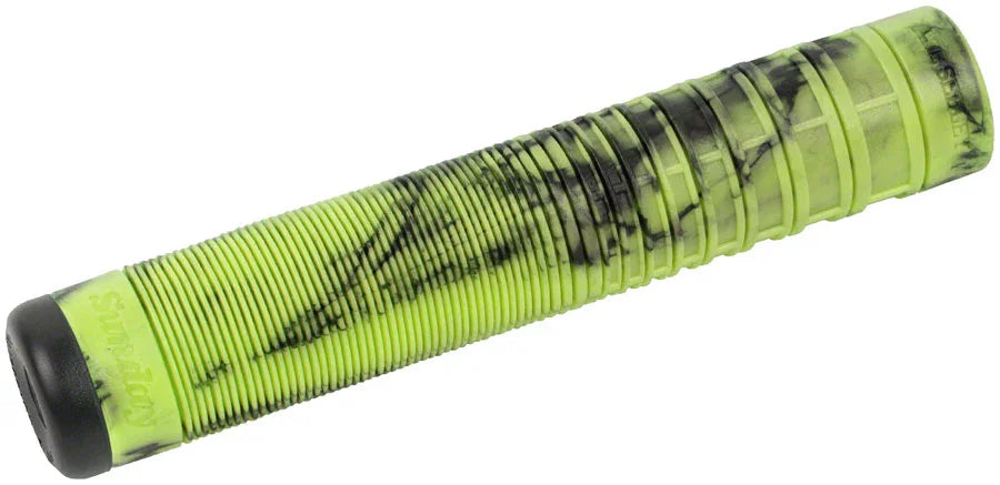 Seeley Grips - Black/Kiwi Swirl - Bicycle Warehouse