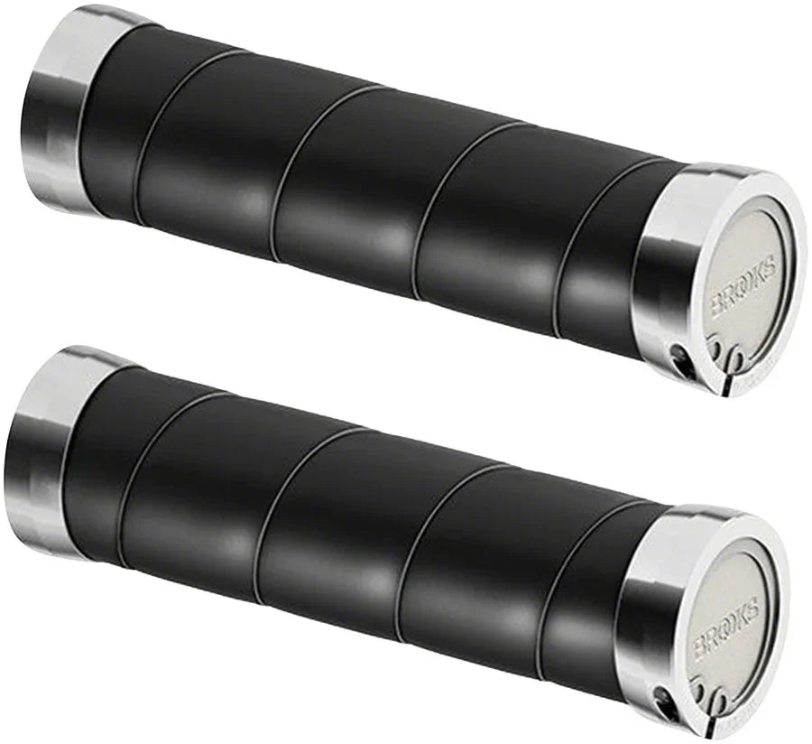 Slender Leather Grips - Black 130/130mm - Bicycle Warehouse