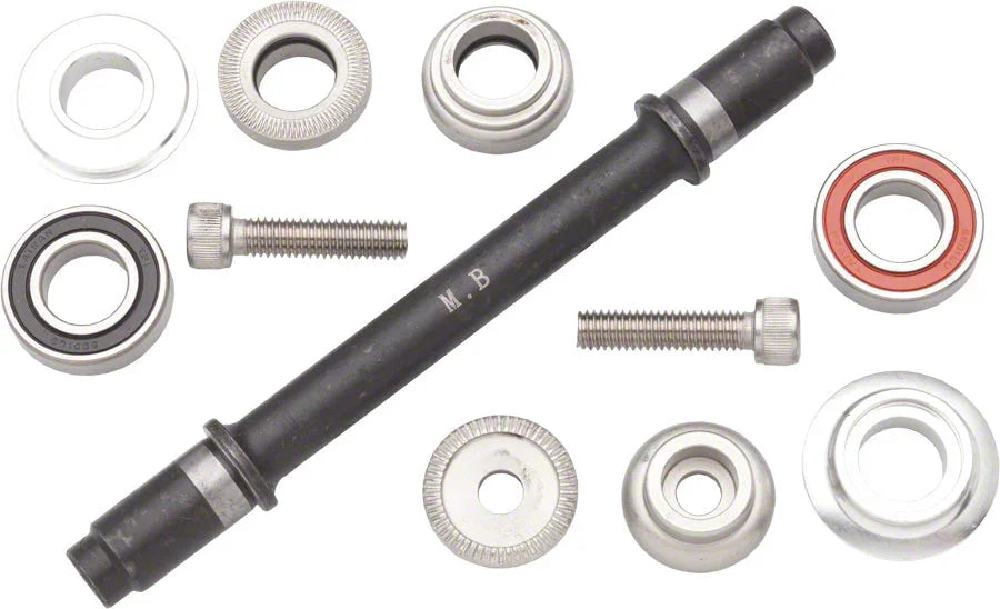 Ultra New Hub Axle Kit for 120mm Rear Fix/Fix Silver - Bicycle Warehouse