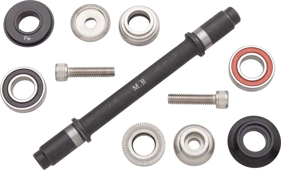 Ultra New Hub Axle Kit for 120mm Rear Free/Free Black - Bicycle Warehouse