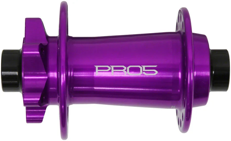Pro 5 Front Hub - 15 x 110mm 6-Bolt Purple 28H - Bicycle Warehouse