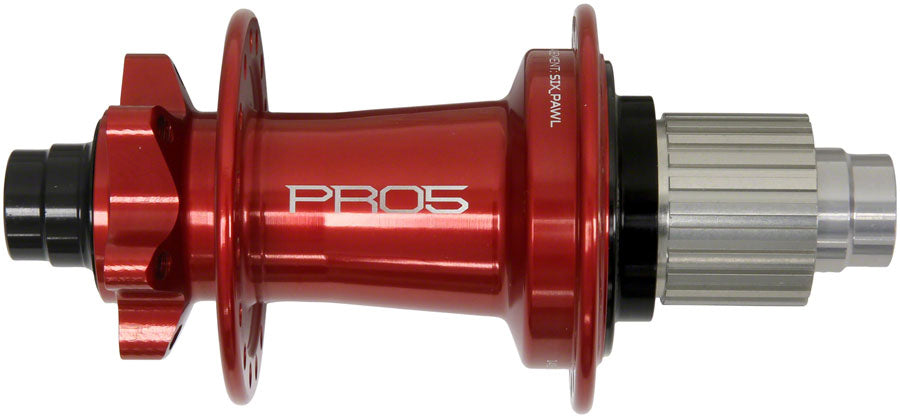 Pro 5 Rear Hub - 12 x 148mm 6-Bolt Micro Spline Red 32H - Bicycle Warehouse