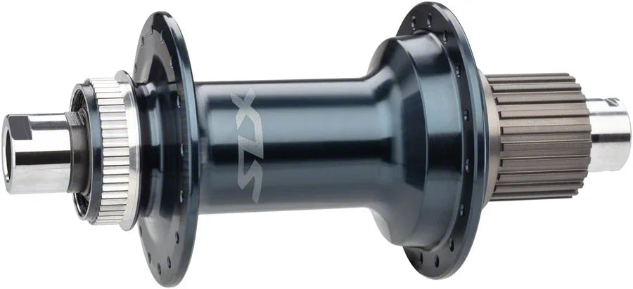 SLX FH-M7130-B Rear Hub - 12 x 157mm Center-Lock Micro Spline BLK 28H - Bicycle Warehouse