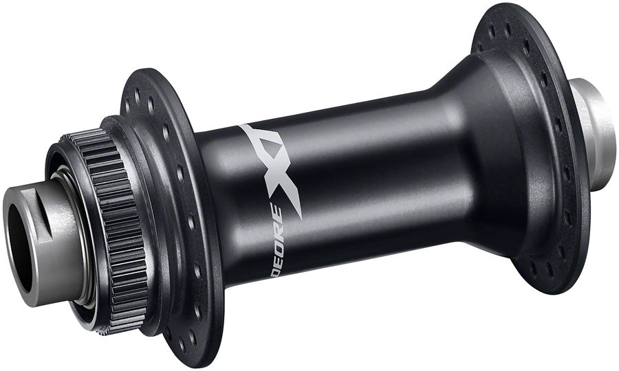 XT HB-M-8110-B Front Hub - 15 x 110mm Boost Center-Lock Black 28H - Bicycle Warehouse