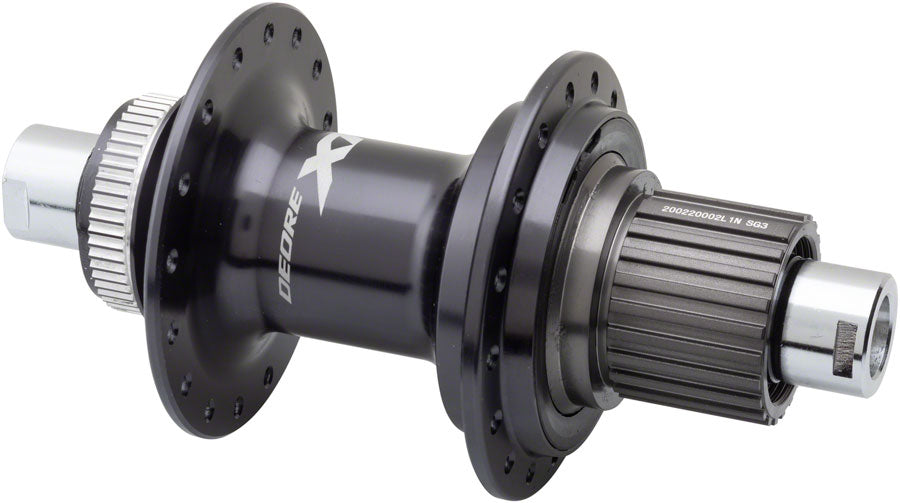 XT FH-M8110 Rear Hub - 12 x 142mm Center-Lock Micro Spline Black 32H - Bicycle Warehouse