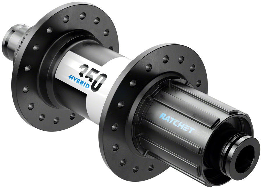 DT Swiss 350 Hybrid Rear Hub - 12 x 148mm Center-Lock HG 11 MTN BLK 32h 24pt - Bicycle Warehouse