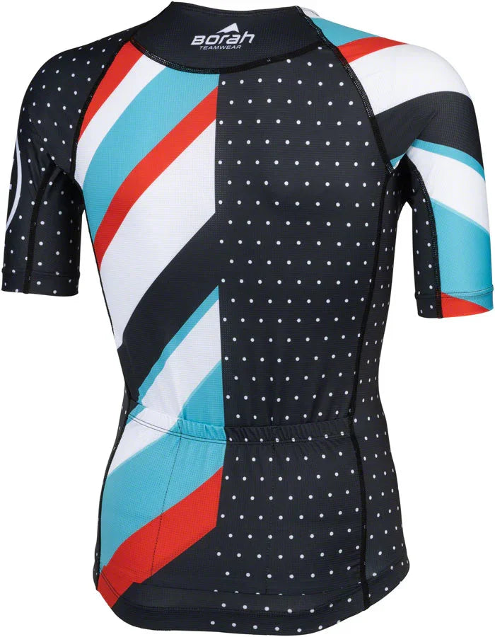 Waypoint Mens Jersey - Black White Blue Red Small - Bicycle Warehouse