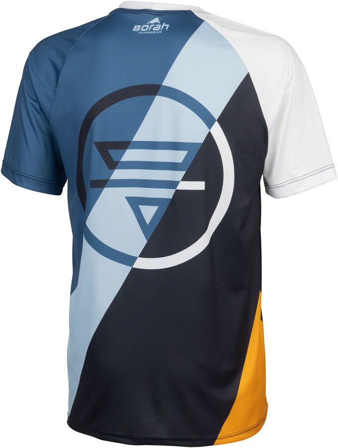 Waypoint Mens MTB Jersey - White Blue Lite Blue Black Gold X-Large - Bicycle Warehouse