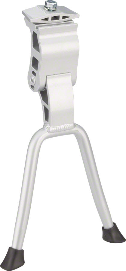 KS-300 Two-Leg Dual Kickstand with Top Plate - Silver - Bicycle Warehouse