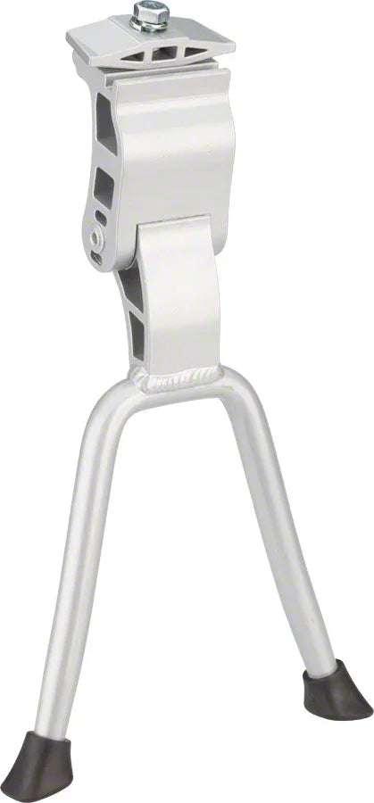 KS-300 Two-Leg Dual Kickstand with Top Plate - Silver - Bicycle Warehouse