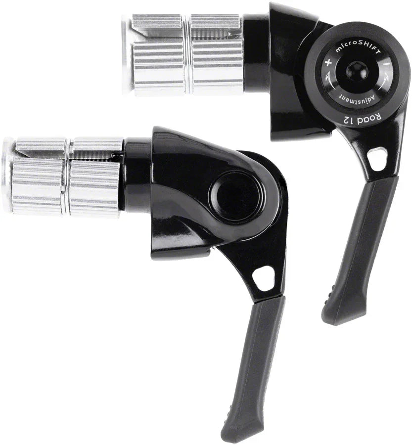 BS-A12 Bar End Road Shifter Set - 2x 12-Speed Shimano 12-Speed Road Compatible BLK - Bicycle Warehouse