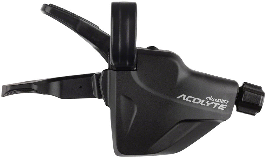 microSHIFT Acolyte Quick Trigger Pro Right Shifter - 1x8 Speed BLK Acolyte Compatible Only - Bicycle Warehouse