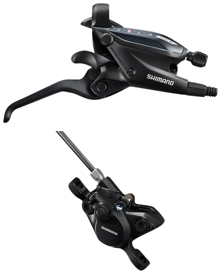 ST-EF505 EZ Fire Plus Shift/Brake Lever BR-MT200 Disc Brake Caliper - Right/Rear 9-Speed BLK - Bicycle Warehouse