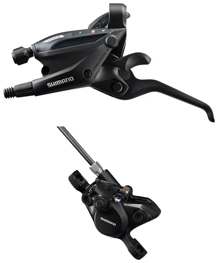 ST-EF505 EZ Fire Plus Shift/Brake Lever BR-MT200 Disc Brake Caliper - Left/Front 3x Shift 2-Piston BLK - Bicycle Warehouse