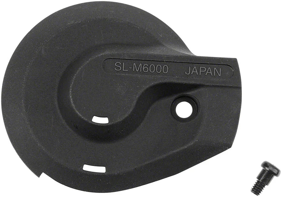 SL-M6000 Shifter Cover and Fixing Screw - Right Black - Bicycle Warehouse