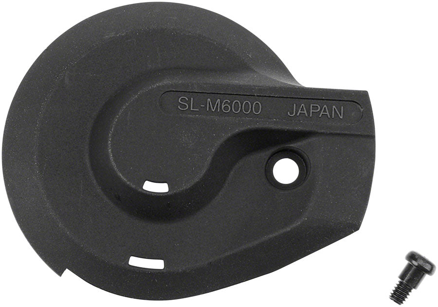 SL-M6000 Shifter Cover and Fixing Screw - Right Black - Bicycle Warehouse