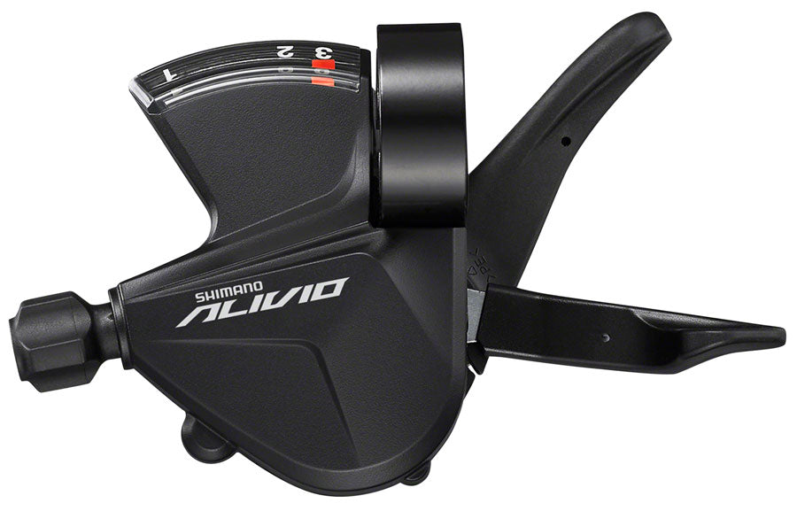 Shimano Alivio SL-M3100-L Shifter - Left 3-Speed RapidFire Plus Optical Gear Display - Bicycle Warehouse