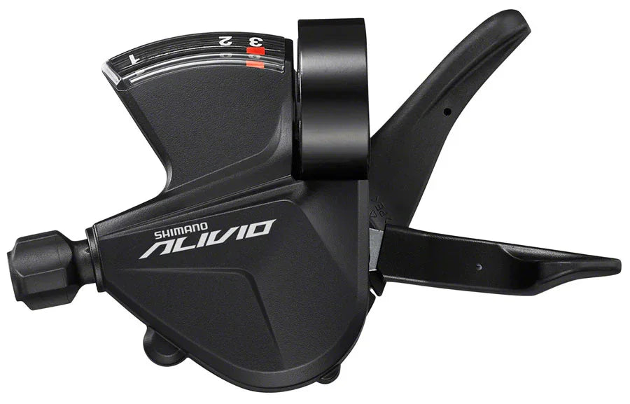 Shimano Alivio SL-M3100-L Shifter - Left 3-Speed RapidFire Plus Optical Gear Display - Bicycle Warehouse