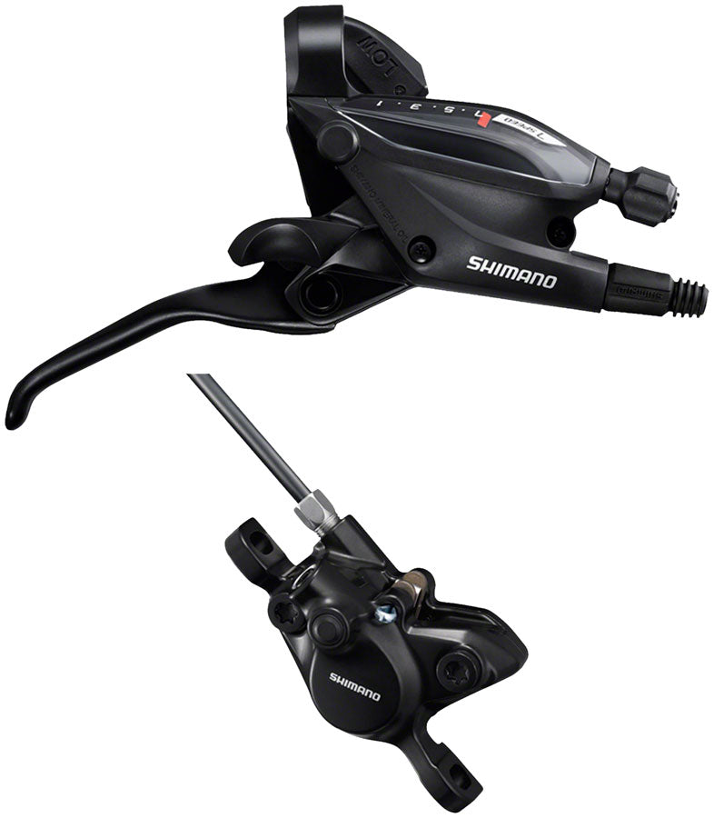 ST-EF505 EZ Fire Plus Shift/Brake Lever BR-MT200 Disc Brake Caliper - Right/Rear 7-Speed 2-Piston BLK - Bicycle Warehouse