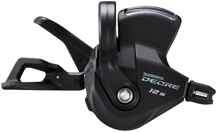 Deore SL-M6100-R Right Shift Lever - 12-Speed RapidFire Plus Optical Gear Display BLK - Bicycle Warehouse