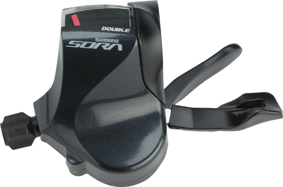 Sora SL-R3000 Double 2x Left Flat Bar Road Shifter only compatible Sora R3000 2x front derailleur - Bicycle Warehouse