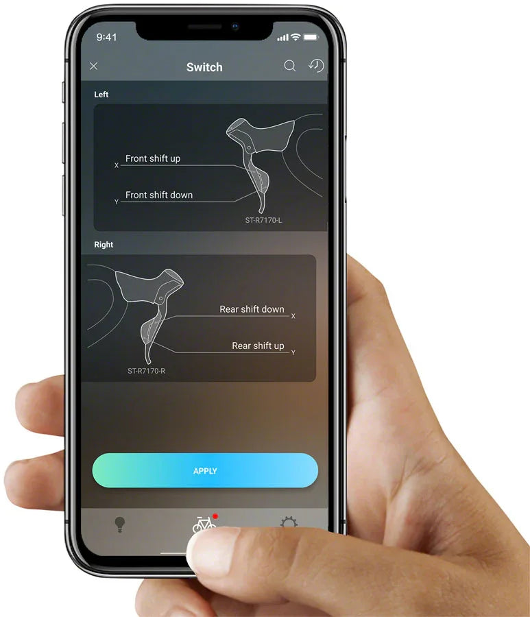 105 ST-R7170-L Di2 Shift/Brake Lever - Left 2x Black - Bicycle Warehouse