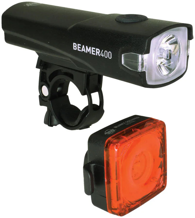 Beamer 400 and Blinky Squared Ultra USB Bike light set by Planet Bike Beamer 400 and Blinky Squared Ultra USB Bike light set by Planet Bike