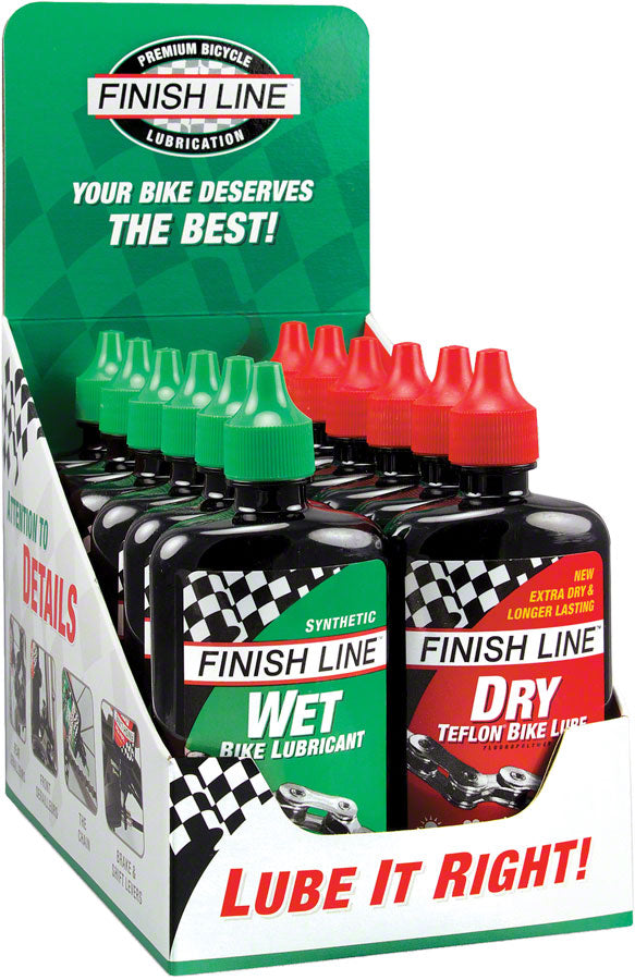 Wet and Dry Bike Chain Lube - 4oz Drip Box of 12 - Bicycle Warehouse