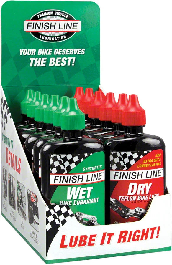Wet and Dry Bike Chain Lube - 4oz Drip Box of 12 - Bicycle Warehouse