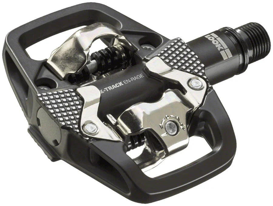 X-TRACK EN-RAGE Pedals - Dual Sided Clipless Platform Chromoly 9/16" BLK - Bicycle Warehouse