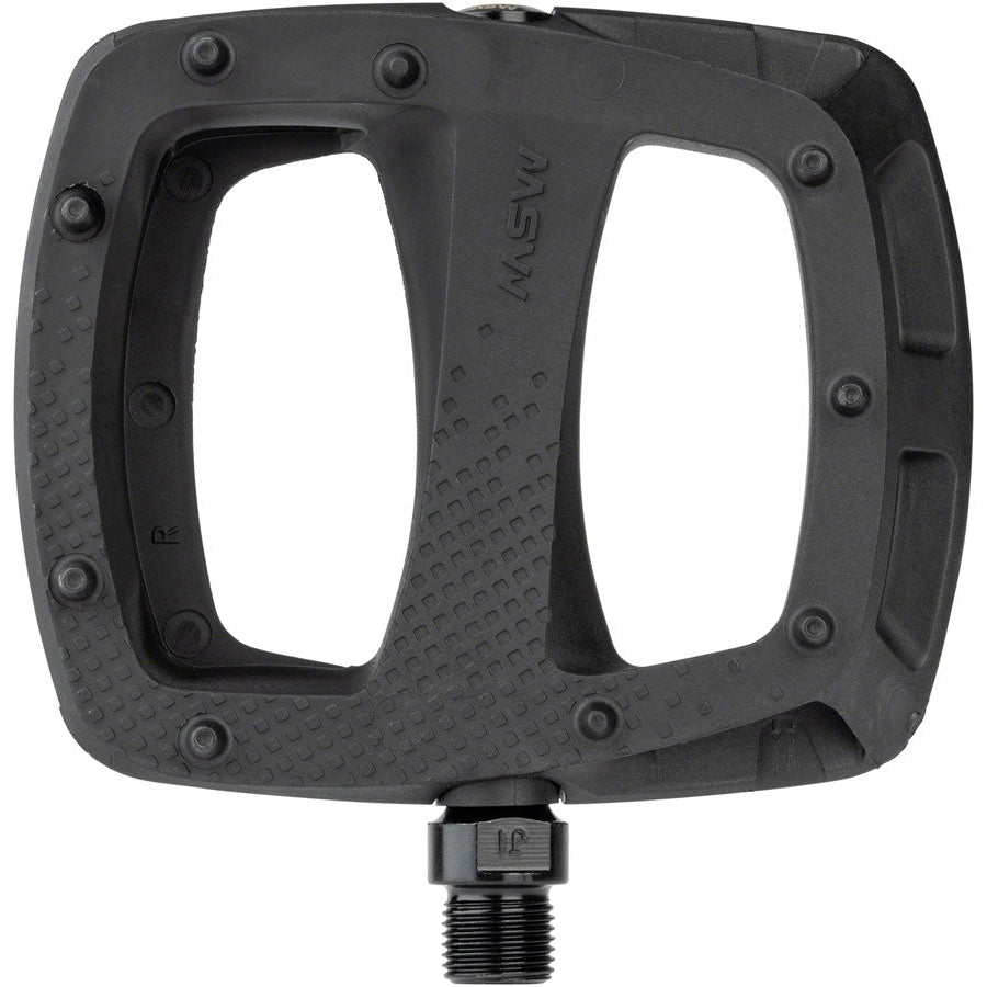MSW Thump Pedals - Platform, Composite, 9/16", Black - Pedals - Bicycle Warehouse