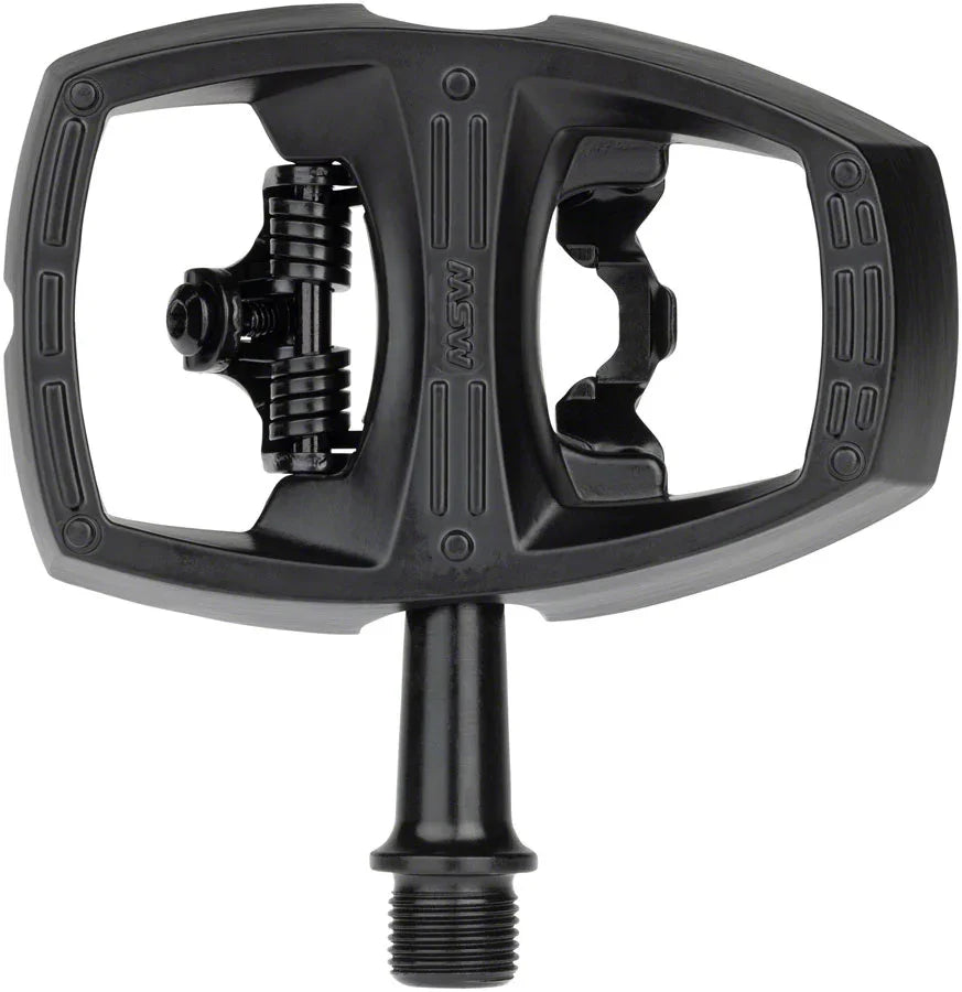 Flip II Pedals - Single Side Clipless with Platform Aluminum 9/16" Black - Bicycle Warehouse