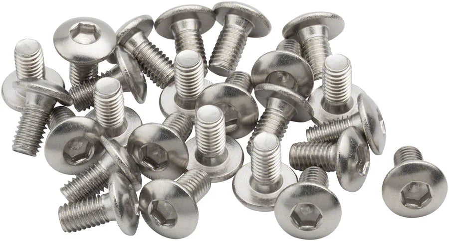 Cleat Screws 25-Pack 8mm Universal / Look / Shimano Compatible 4mm Hex M5 X 0.8 - Bicycle Warehouse