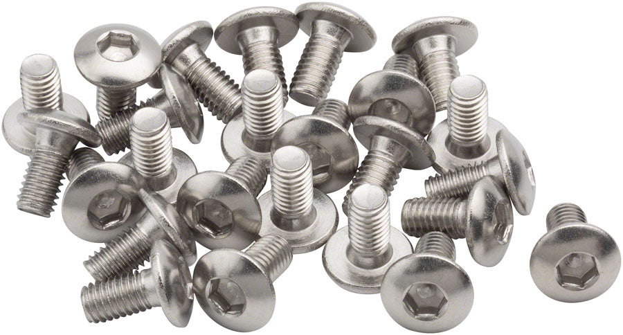 Cleat Screws 25-Pack 8mm Universal / Look / Shimano Compatible 4mm Hex M5 X 0.8 - Bicycle Warehouse