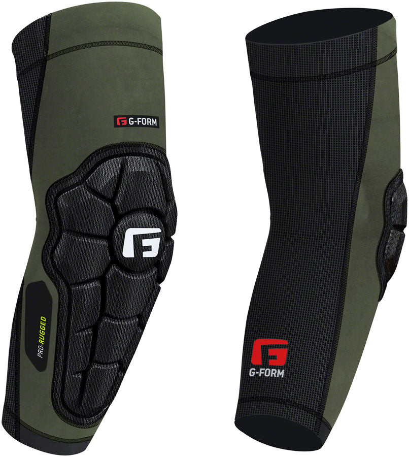 Pro Rugged Elbow Guards - Army Green X-Small - Bicycle Warehouse