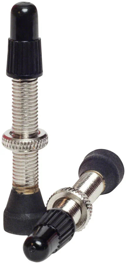 Stans Tubeless Universal Valve Stems - Brass Medium Pair - Bicycle Warehouse