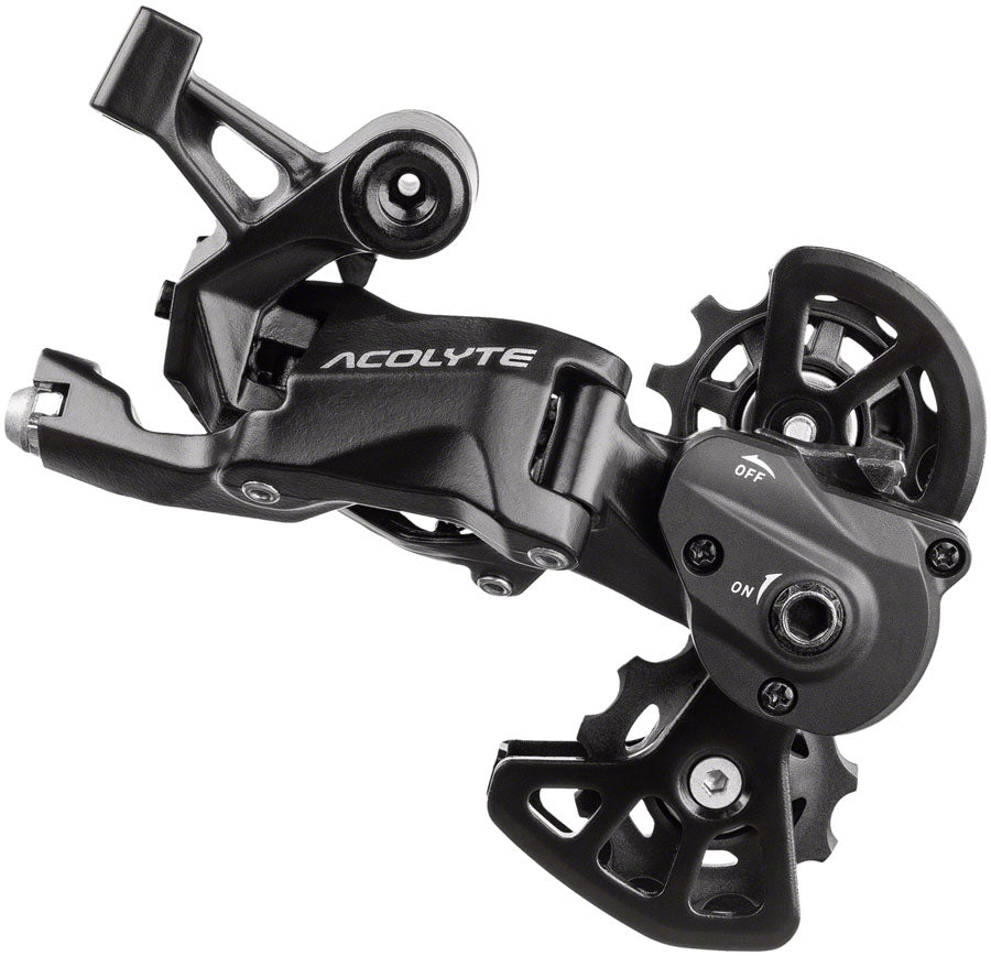 Acolyte Super Short Rear Derailleur - 8 Speed Super Short Cage BLK With SpringLock - Bicycle Warehouse