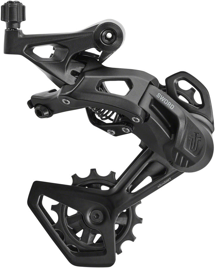Sword BLK Rear Derailleur - 9-Speed Medium Cage Gray Compatible Sword BLK 1x BLK - Bicycle Warehouse
