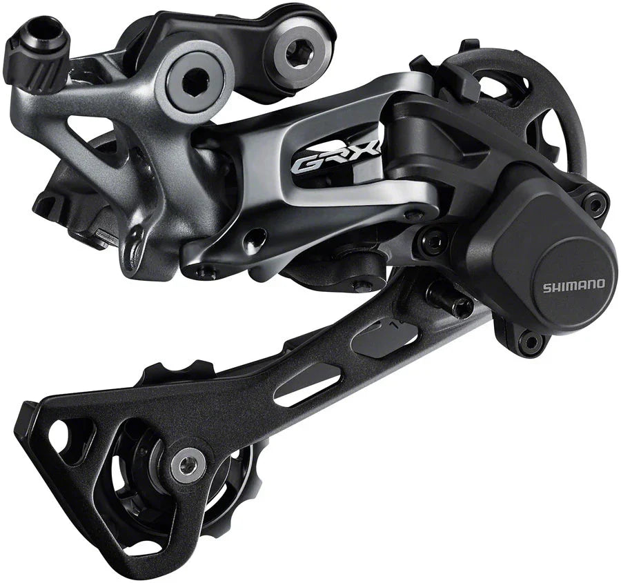 GRX RD-RX812 Rear Derailleur - 11-Speed Long Cage BLK With Clutch For 1x 42t Low Sprocket Max - Bicycle Warehouse