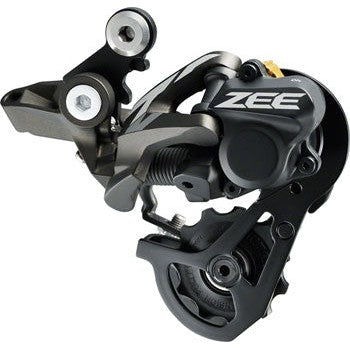 Quality Shimano ZEE RD-M640-SS Rear Derailleur - 10 Speed, Short Cage, Gray, With Clutch, Wide Ratio for Freeride - Derailleurs - Bicycle Warehouse